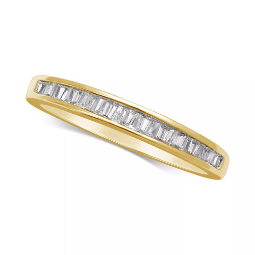 Diamond Baguette Band (1/7 ct. t.w.) in 14k White Gold, Gold, or Rose Gold