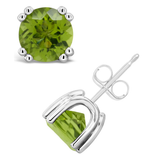 Peridot (2-9/10 ct. t.w.) Stud Earrings in Sterling Silver