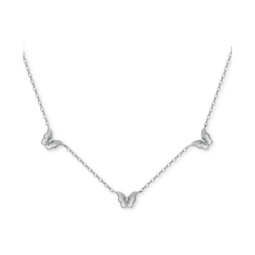 Butterfly Trio Collar Necklace, 16" + 2" extender, Created for Macy's