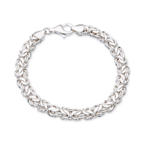 Byzantine Link Bracelet in Sterling Silver, Created for Macy's