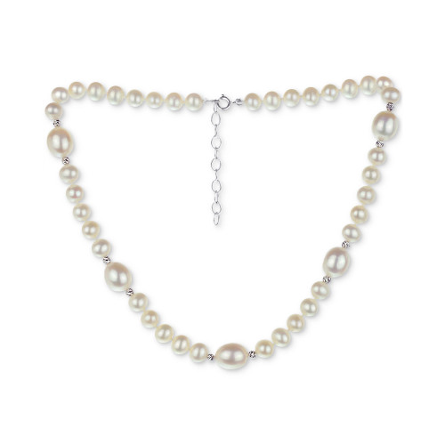 Freshwater Pearl (6-9mm) Choker Necklace, 14" + 2" extender