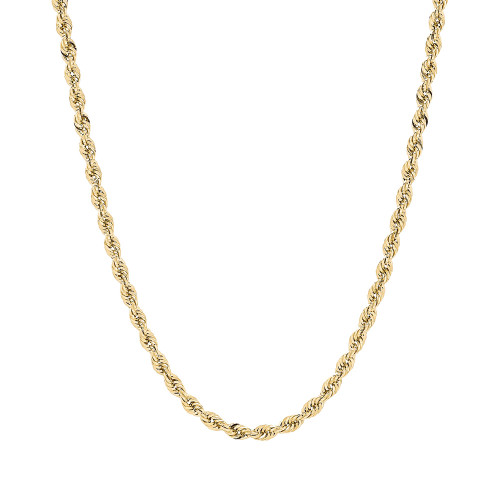 Glitter Rope Link 24" Chain Necklace (4-1/2mm) in 14k Gold