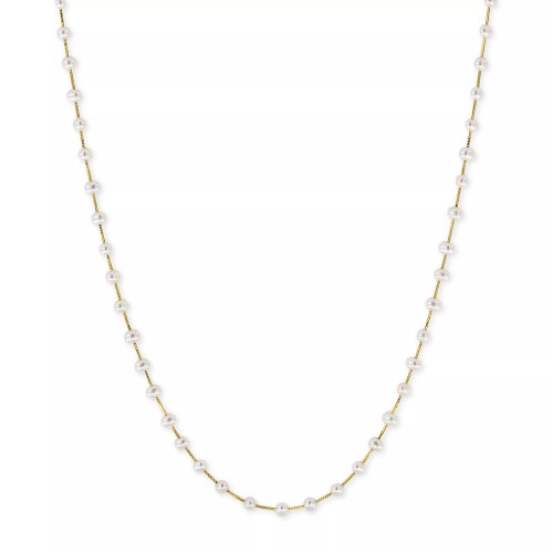 EFFY® Cultured Freshwater Pearl (3mm) Statement Necklace in 14k Gold, 14k White Gold or 14k Rose Gold