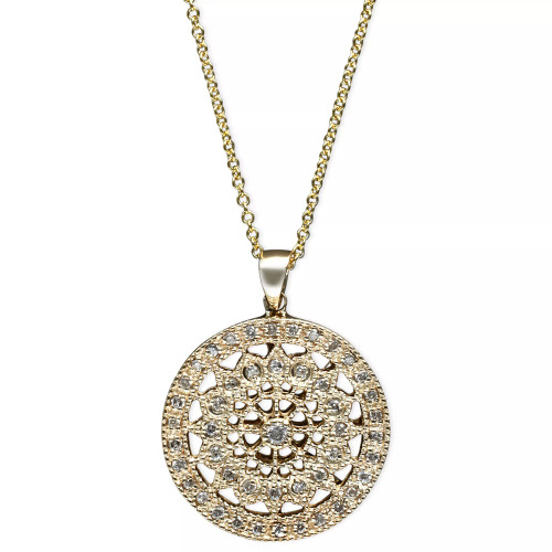 EFFY® Diamond Disc Pendant Necklace (1/4 ct. t.w.) in 14k White, Rose, or Yellow Gold