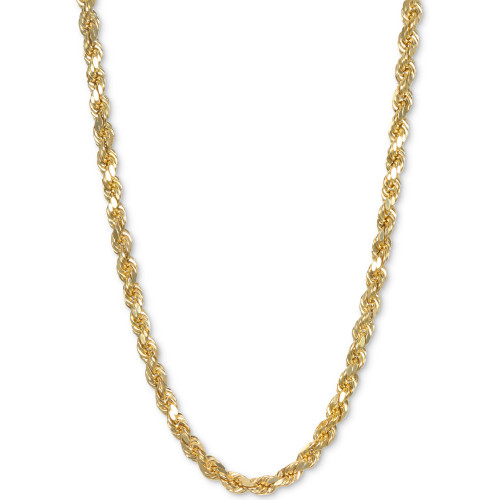 20" Rope Chain Necklace in 14k Gold