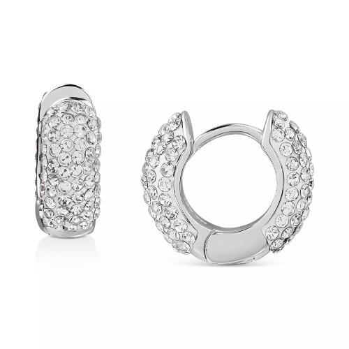 Crystal Clay 18k Gold-Plated Sterling Silver Hoop Earrings, Created for Macy's