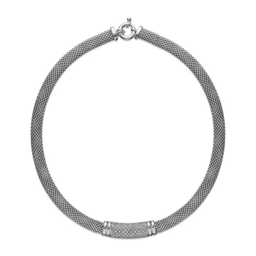 Diamond Dew Drop Bar Necklace in Sterling Silver (3/4 ct. t.w.)