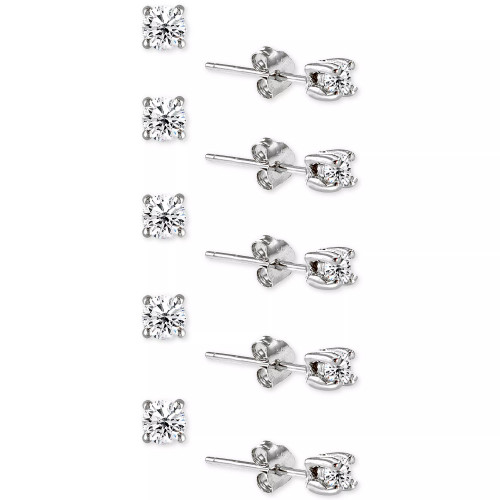 5-Pc. Set Cubic Zirconia Stud Earrings, Created for Macy's