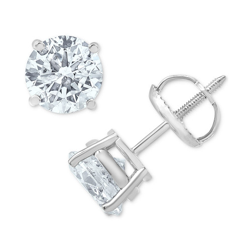 Diamond Stud Earrings (2 ct. t.w.) in 14k White or Yellow Gold