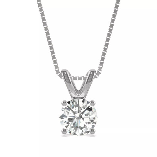 Moissanite Solitaire Pendant 1 ct. t.w. Diamond Equivalent in 14k White or Yellow Gold