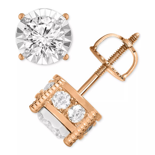 Diamond Stud Earrings (1-1/4 ct. t.w.) in 14k White, Yellow or Rose Gold