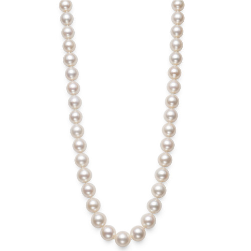 Cultured Freshwater Pearl (9-1/2-10-1/2mm) 17-1/2" Collar Necklace