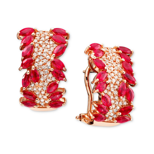 Rosa by EFFY® Ruby (3-5/8 ct. t.w.) and Diamond (1/2 ct. t.w.) in 14k Rose Gold