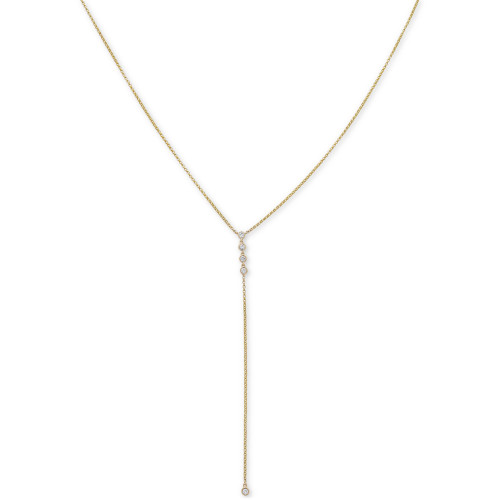Diamond Lariat 18" Necklace (1/4 ct. t.w.) in 14k Gold