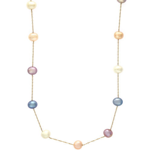 EFFY® Cultured Freshwater Pearl Necklace in 14k Gold (5-1/2mm)