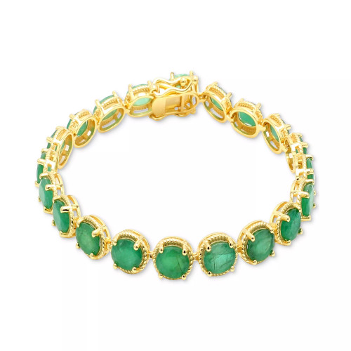 Sapphire Oval Link Bracelet (20 ct. t.w.) in 14k Gold-Plated Sterling Silver (Also in Ruby & Emerald)