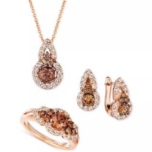 Chocolate Diamond® & Nude Diamond™ Halo Jewelry Collection in 14k Rose Gold