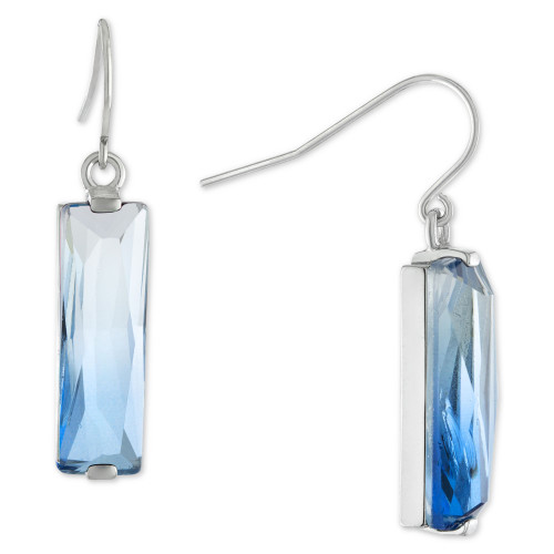 Fine Ombré Crystal Drop Earrings in Sterling Silver, Created for Macy's