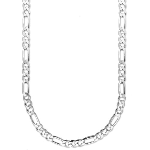 Men's Sterling Silver Necklace, 22" 8mm Figaro Chain