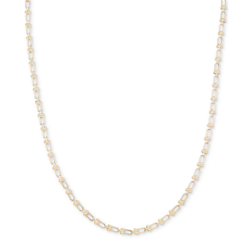 Polished Horseshoe Link 18" Chain Necklace in 10k Gold