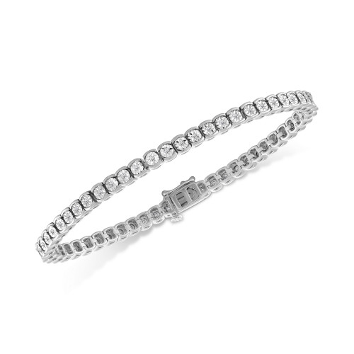 Diamond Illusion Tennis Bracelet (1/2 ct. t.w.) in Sterling Silver (Also available in Yellow or Rose Gold Over Silver)