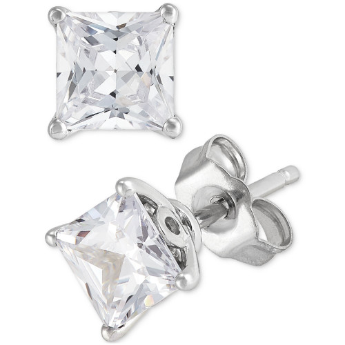 IGI Certified Lab Grown Diamond Princess Stud Earrings (2 ct. t.w.) in 14k White Gold