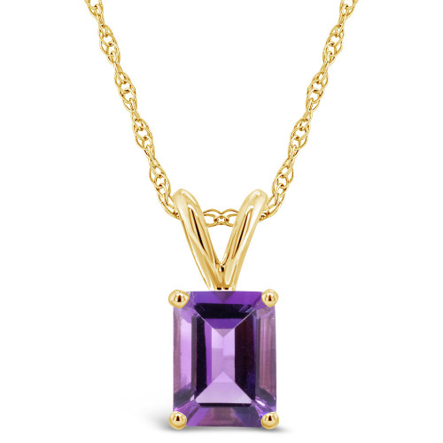Amethyst (1-5/8 ct. t.w.) Pendant Necklace in 14K Yellow Gold