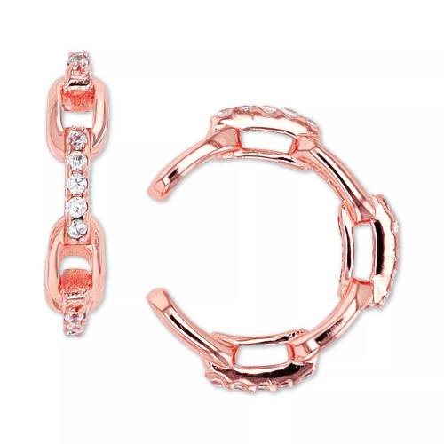 Cubic Zirconia Chain Link Ear Cuffs