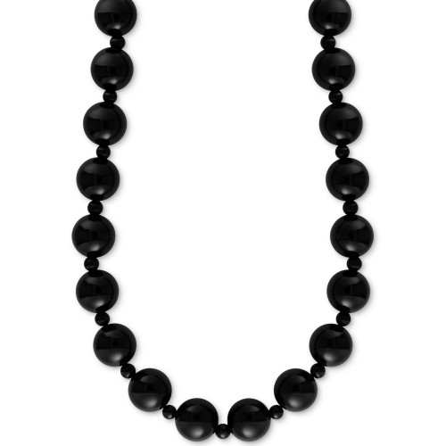EFFY® Onyx (4 & 10mm) Bead 20" Statement Necklace