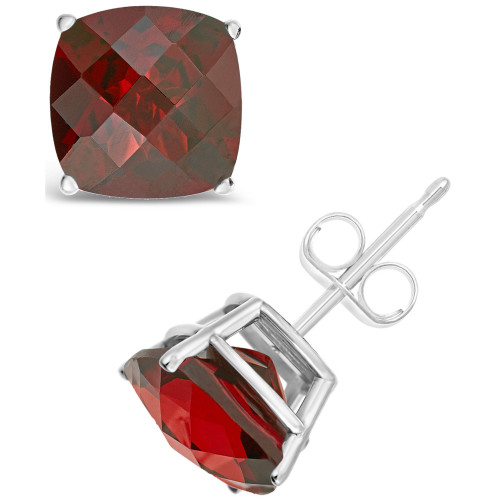 Garnet (5-3/8 ct. t.w.) Stud Earrings in Sterling Silver