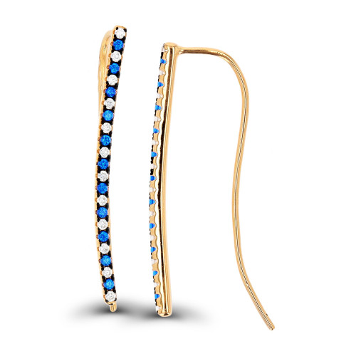 Fishhook Earrings in 14K Rose Gold Plated Sterling Silver