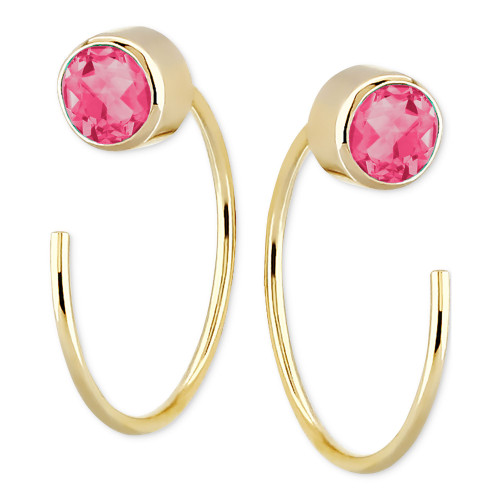 Pink Tourmaline Threader Earrings (1/2 ct. t.w.) in 14k Gold