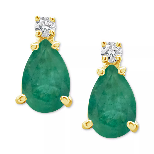 Sapphire (1-7/8 ct. t.w.) & Diamond Accent Stud Earrings in 14k Gold (Also in Emerald & Ruby)