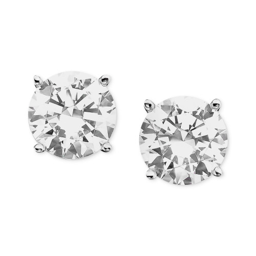 Certified Colorless Diamond Stud Earrings in 18k White Gold (3/4 ct. t.w.)