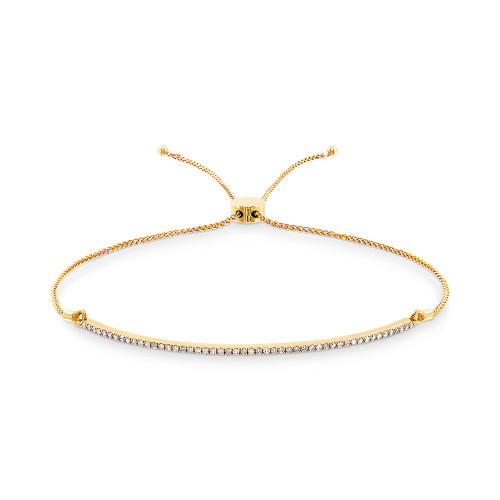 Diamond Bolo Bracelet (1/4 ct. t.w.) in 10k Gold