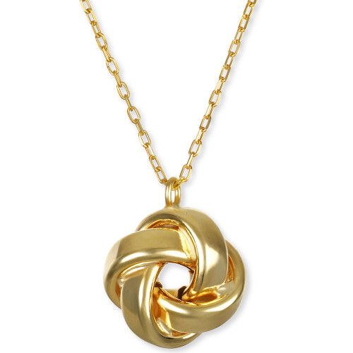 Love Knot 18" Pendant Necklace in 14k Gold