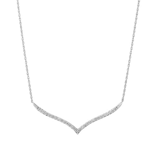 Lab-Created Diamond Fancy Collar Necklace (1/2 ct. t.w.) in Sterling Silver, 16" + 2" extender