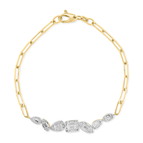 EFFY® Diamond Link Bracelet (3/4 ct. t.w.) in 14k Gold