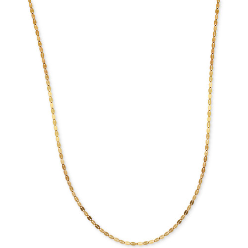 20" Polished Fancy Link Chain Necklace (1-1/2mm) in 14k Gold