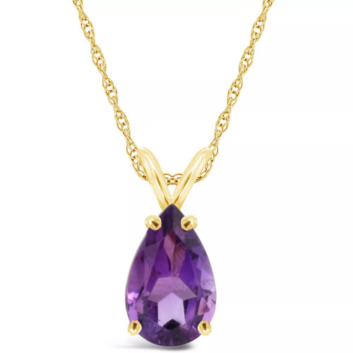 Swiss Blue Topaz (3-5/8 ct. t.w.) Pendant Necklace in 14K Yellow Gold. Also Available in Amethyst and Citrine