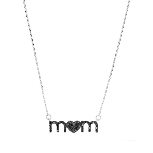 Spinel "Mom" Necklace (1/2 ct. t.w.) in Sterling Silver