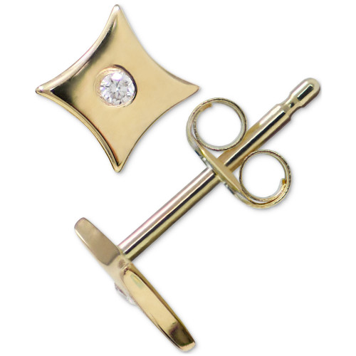 Jac+Jo by Anzie Diamond Gothic Stud Earrings (1/10 ct. t.w.) in 14k Gold