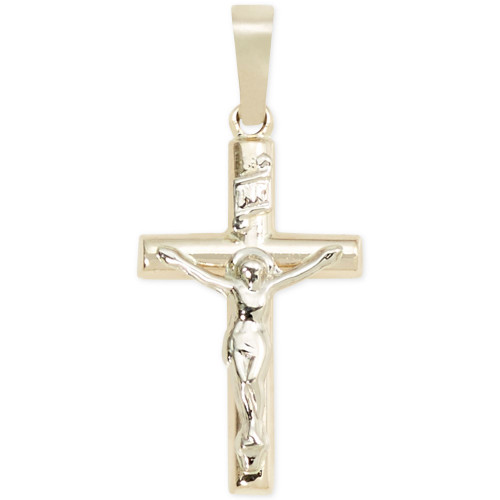 Small Crucifix Pendant in 14k Gold