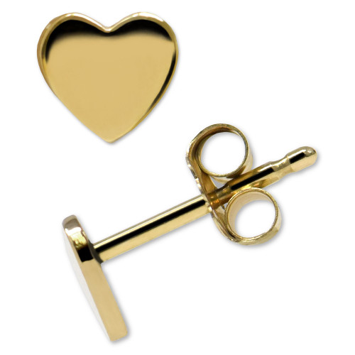 Jac+Jo by Anzie Heart Stud Earrings in 14k Gold