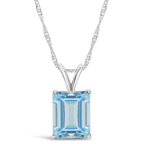 Topaz (4-1/4 ct. t.w.) Pendant Necklace in 14K White Gold