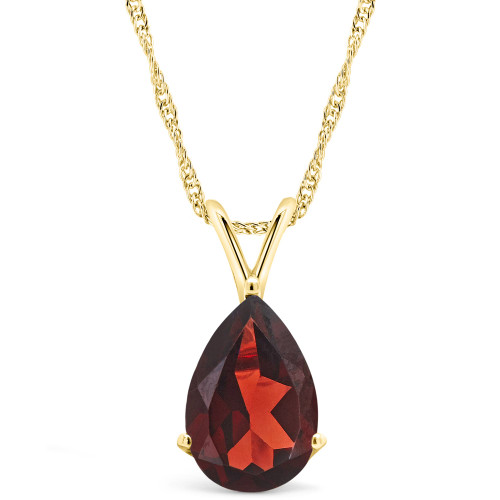 Garnet (3-1/3 ct. t.w.) Pendant Necklace in 14K Yellow Gold