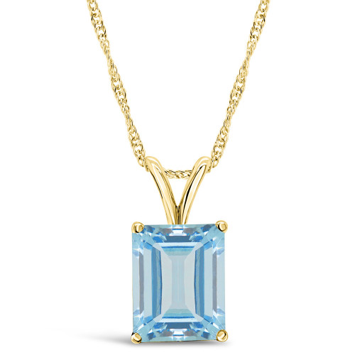 Topaz (4-1/4 ct. t.w.) Pendant Necklace in 14K Yellow Gold
