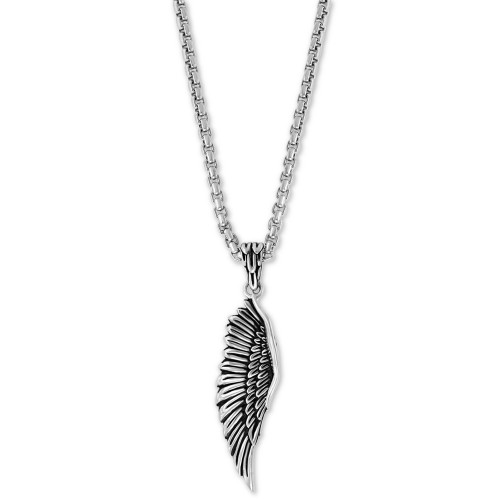EFFY® Men's Wing 22" Pendant Necklace in Sterling Silver