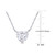 Lab-Created Moissanite Heart Solitiare 17" Pendant Necklace (2 ct. t.w.) in 10k White Gold