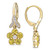 Yellow Sapphire (1-1/5 ct. t.w.) & Diamond (1/7 ct. t.w.) Flower Drop Earrings in 10k Gold